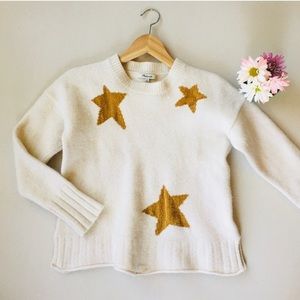MADEWELL | Cream Star Sweater Size M